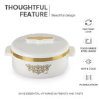 CELLO Exotic 1000 Casserole Hot Pot Case for Daily Use 1000 ml, White |