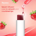 Himalaya Strawberry Shine Serum Infused Lip Balm 4.5G | For Smooth and Nourished Lips | 100% Natural Color & SPF 25 UV Protection
