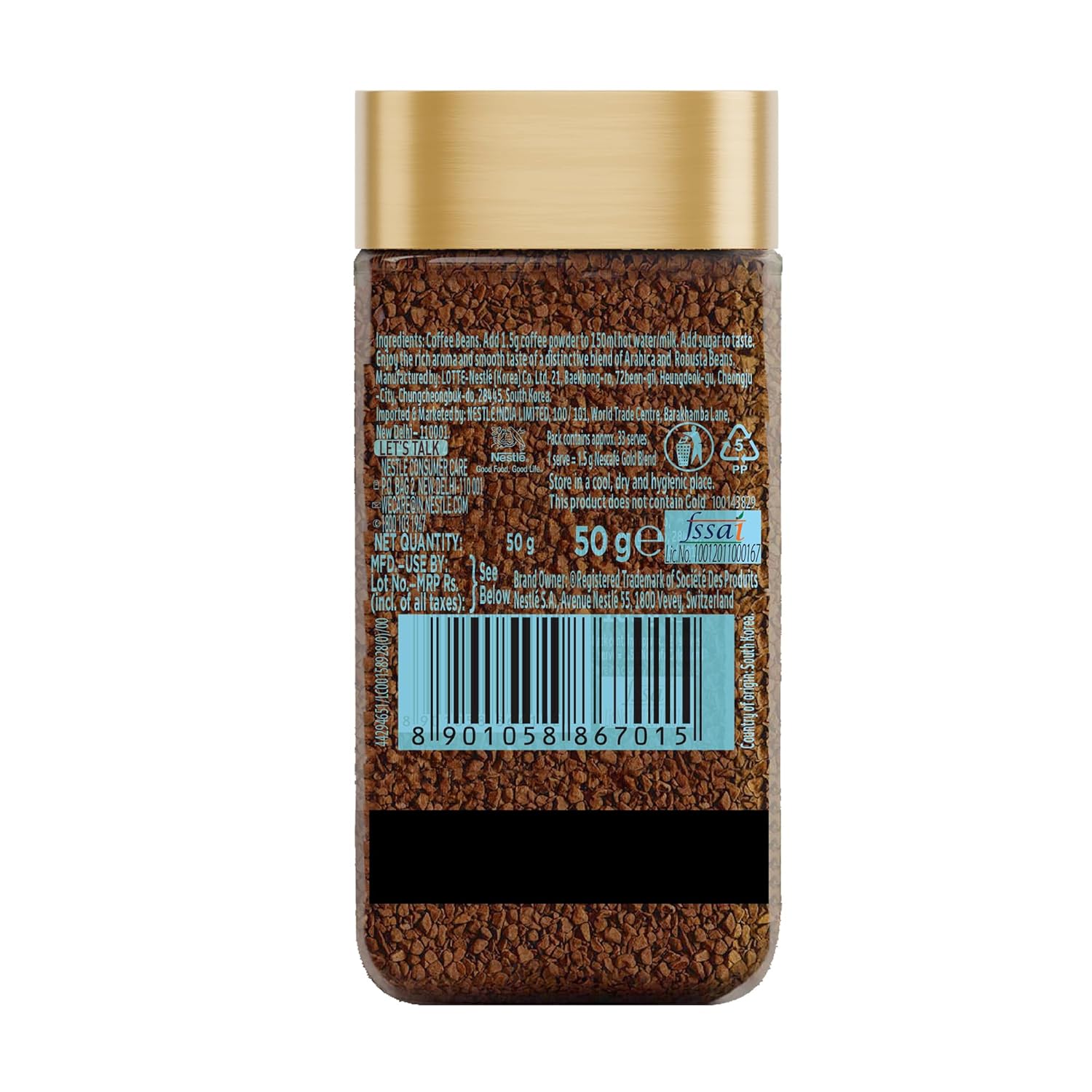 Nescafé Gold Blend Instant Coffee  50g Jar