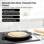 Prestige Ceraglide Ceramic Coated 28cm Non-Stick Omni tawa | Consumes Less Oil | Preferred for High Heating & Even Heating | Stain-Resistant | Gas & Induction Compatible