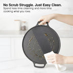 Prestige Ceraglide Ceramic Coated 28cm Non-Stick Omni tawa | Consumes Less Oil | Preferred for High Heating & Even Heating | Stain-Resistant | Gas & Induction Compatible