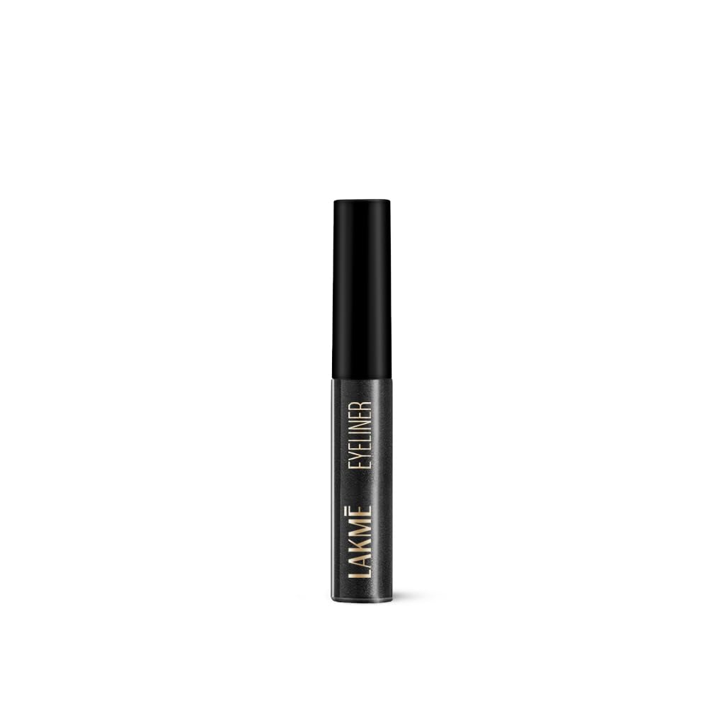 Lakme Unreal Precision Liquid Eye Liner Long Lasting Matte & Shimmer Finish, Lightweight & Smudgeproof Eye Liner, Black, 4.5ml