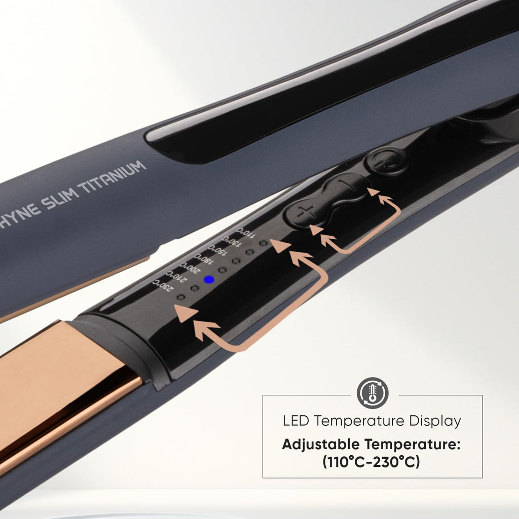 VEGA PROFESSIONAL Pro-Shine Slim Titanium Hair Straightener with 25mm