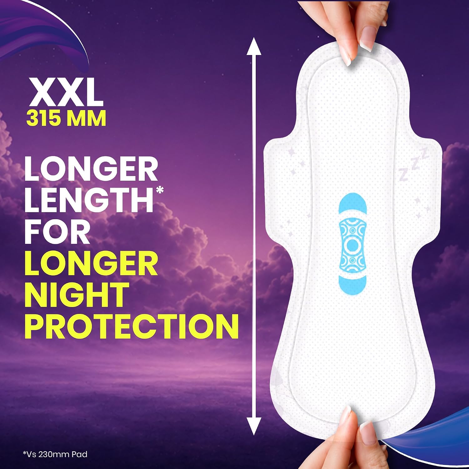 Proease Go Sleep XXL Sanitary Pads for Women | 7 XXL Night Pads | Overnight Protection