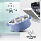 MILTON Micronova Jr. Gift Set Inner Stainless Steel Casserole, Set of 3 (380 ml, 775 ml, 1345 ml)