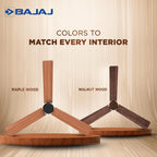 Bajaj Classico Sleek Wood 1200MM (48”) BLDC Ceiling Fan with Remote | BEE 5 Star Rated Energy Efficient |