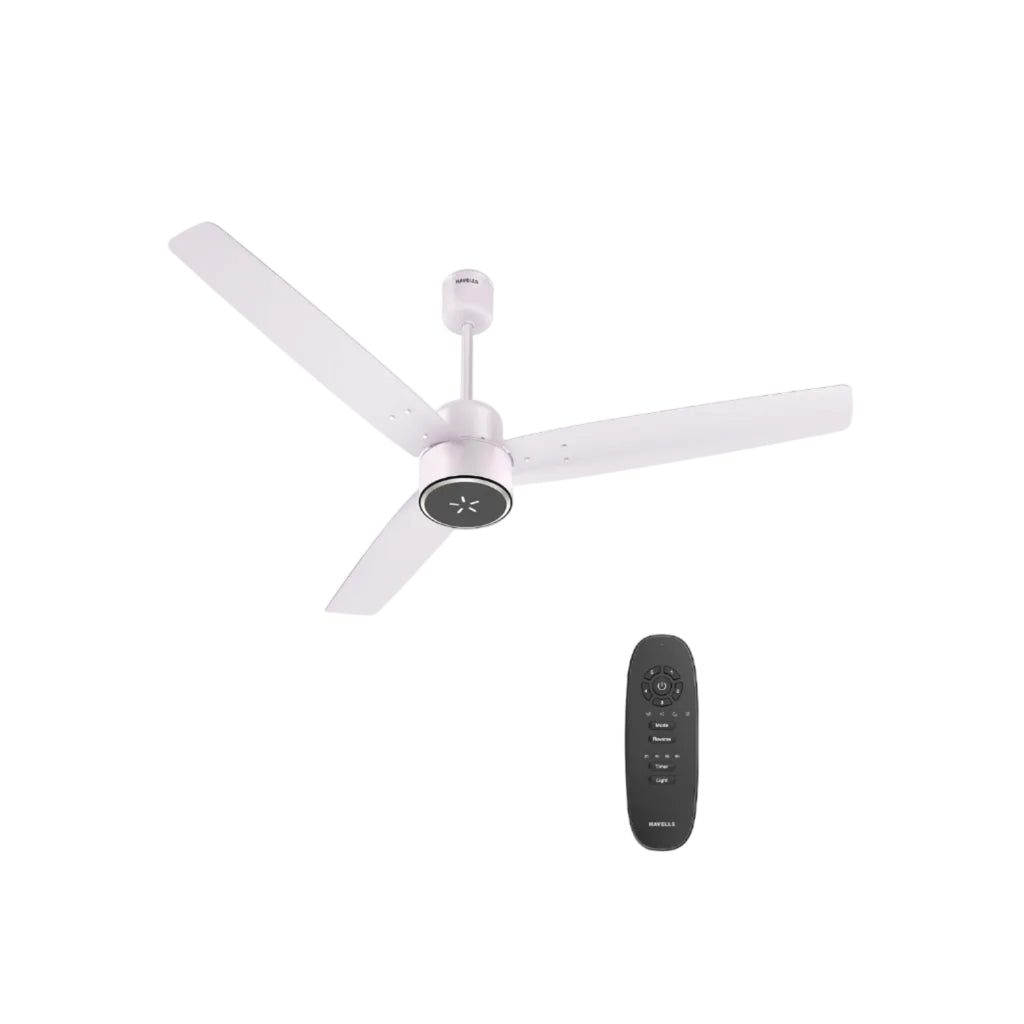 Havells FAB BLDC LED Ceiling Fan 1200 mm, 5 star, LED Speed Indicator, 380 RPM, Up to 65% Savings,Reverse Rotation,4 Speed Modes,Low Wattage 30W,Low Noise...
