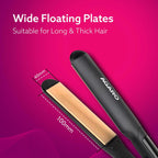 AGARO Elite Hair Straightener, Wide/Broad Plate, Keratin Infused Ceramic Coated Plate, For Long/Medium Hair, Adjustable Temperature, For Professional...