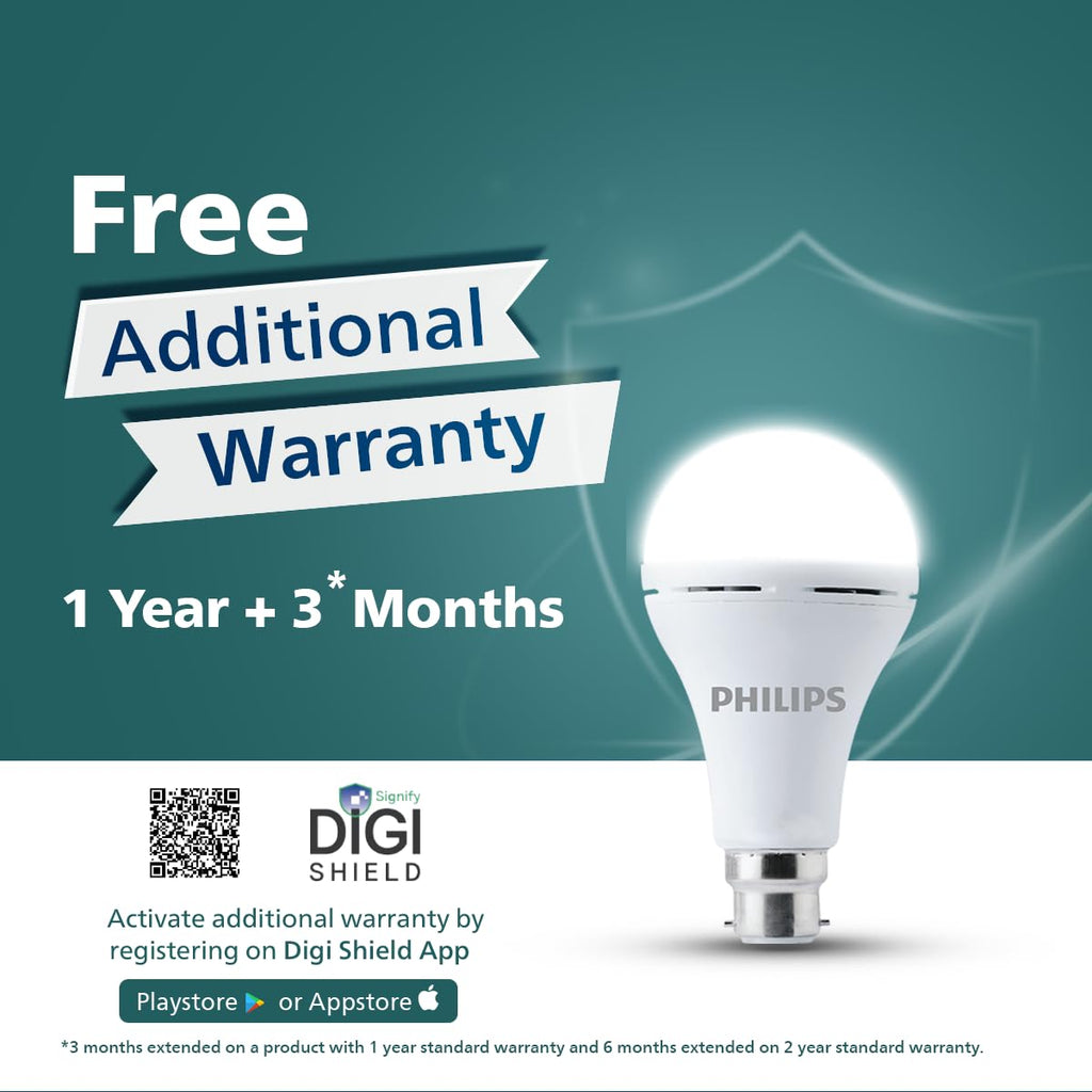 PHILIPS 12W Emergency Bulb | Rechargeable Emergency Bulb for Power Cuts | Backup : Upto 4hrs, Cool Day Light,Pack of 2| b22d | LED