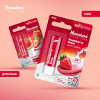 Himalaya Strawberry Shine Serum Infused Lip Balm 4.5G | For Smooth and Nourished Lips | 100% Natural Color & SPF 25 UV Protection