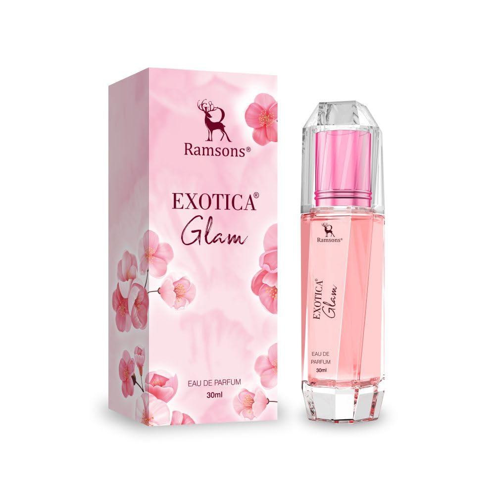 Ramsons Exotica Glam Perfume for Women - 30ml | TN - Fruity, Plum, Citrus & Green | MN - Spicy, Honey, Herbal & Floral | BN - Musk, Amber, Vanilla...