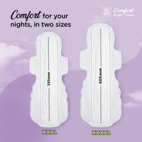 Pee Safe Comfort Night Pads XXXXL-24 Pads - 405mm | 76% Longer | Extra Wide Back with Dual Wings | 6 Layer Deep Absorption | Japanese Leak-Lock Technology | Overnight Leak Free Protection