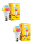 wipro 9W Bluetooth Enabled Smart Bulb B22 | 16 million Colours | White Tunable (Warm, Neutral & Cool White) | Dimmable | App-Control | Music Sync |...