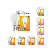 wipro Garnet Base B22 12-Watt LED Bulb (Pack of 8, Cool Day Light)