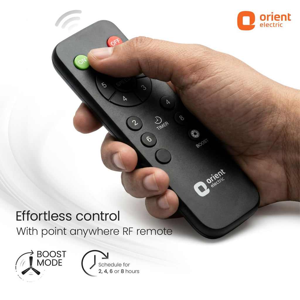 Orient Electric Aerosilent | India’s Most Silent Fan | Less than 50dB| 1200mm BLDC Ceiling Fan with Remote | BEE 5-Star Energy-Efficient Fan | Red Dot Design Winner| 5-Year Warranty | White