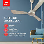 Havells 1200mm Leganza ES 4B Ceiling Fan  | Energy Saving, 100% Pure Copper Motor, 2 Year...