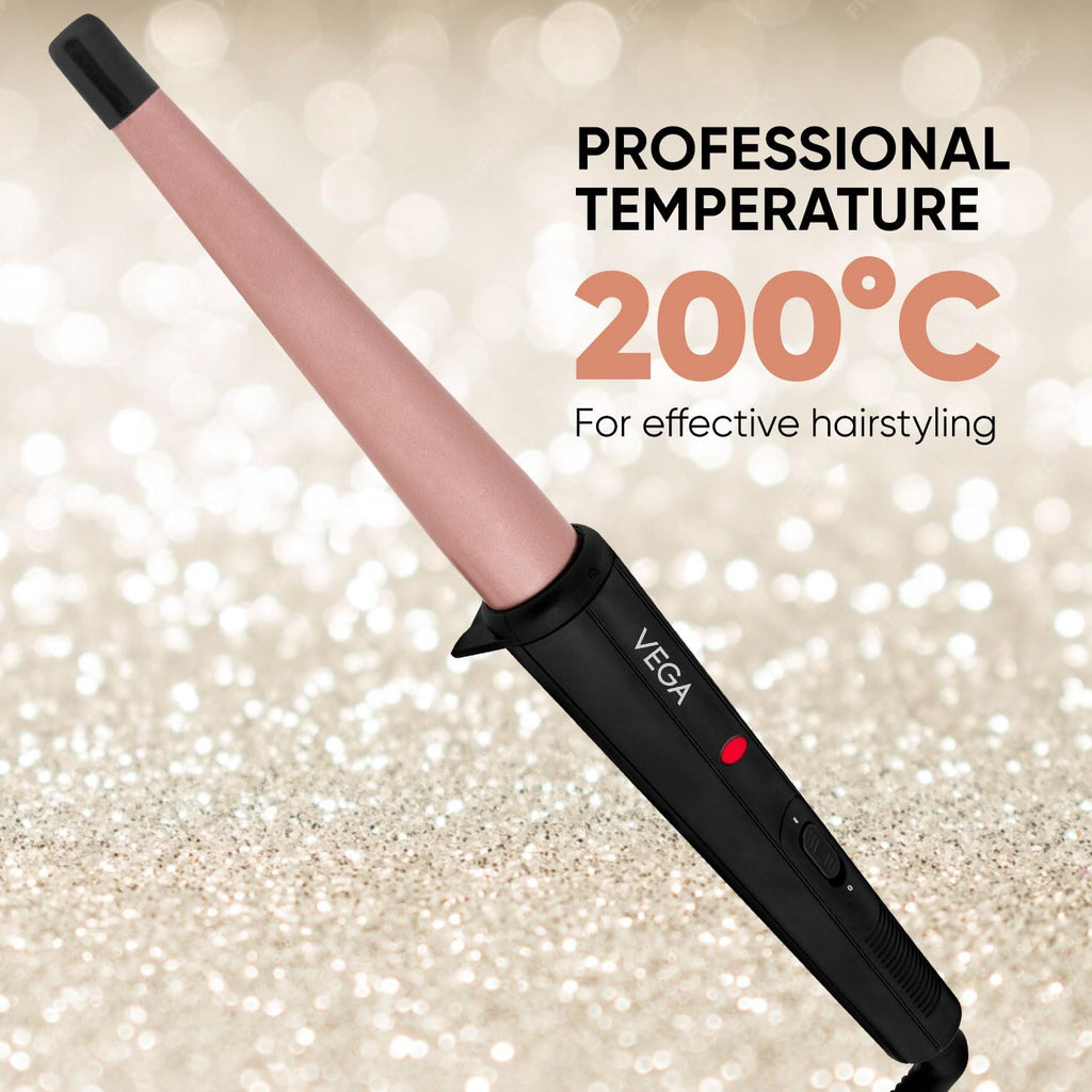 VEGA I-Curl Hair Curler For Women With Ceramic Coated 0.5 Inch-1 Inch Barrel
