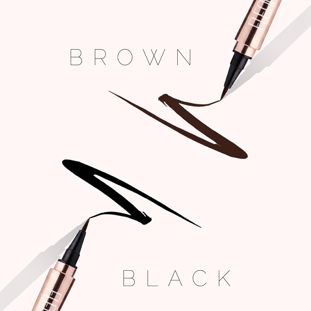Flenc Black Eyeliner | Smudge Proof & Waterproof Eye liner | Long Lasting Matte Finish | Ultra Finish (Black)