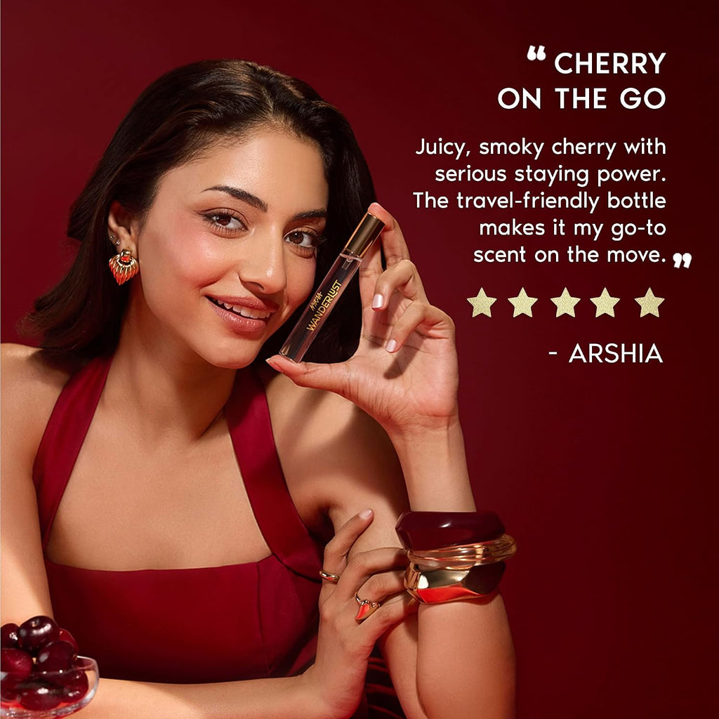 Nykaa Wanderlust Sugar Plum Cherry Eau De Parfum I Travel size, mini Perfume for Women – 16 ml I Cherry & Raspberry Perfume | Long–Lasting,...