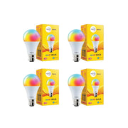 wipro 9W Bluetooth Enabled Smart Bulb B22 | 16 million Colours | White Tunable (Warm, Neutral & Cool White) | Dimmable | App-Control | Music Sync |...