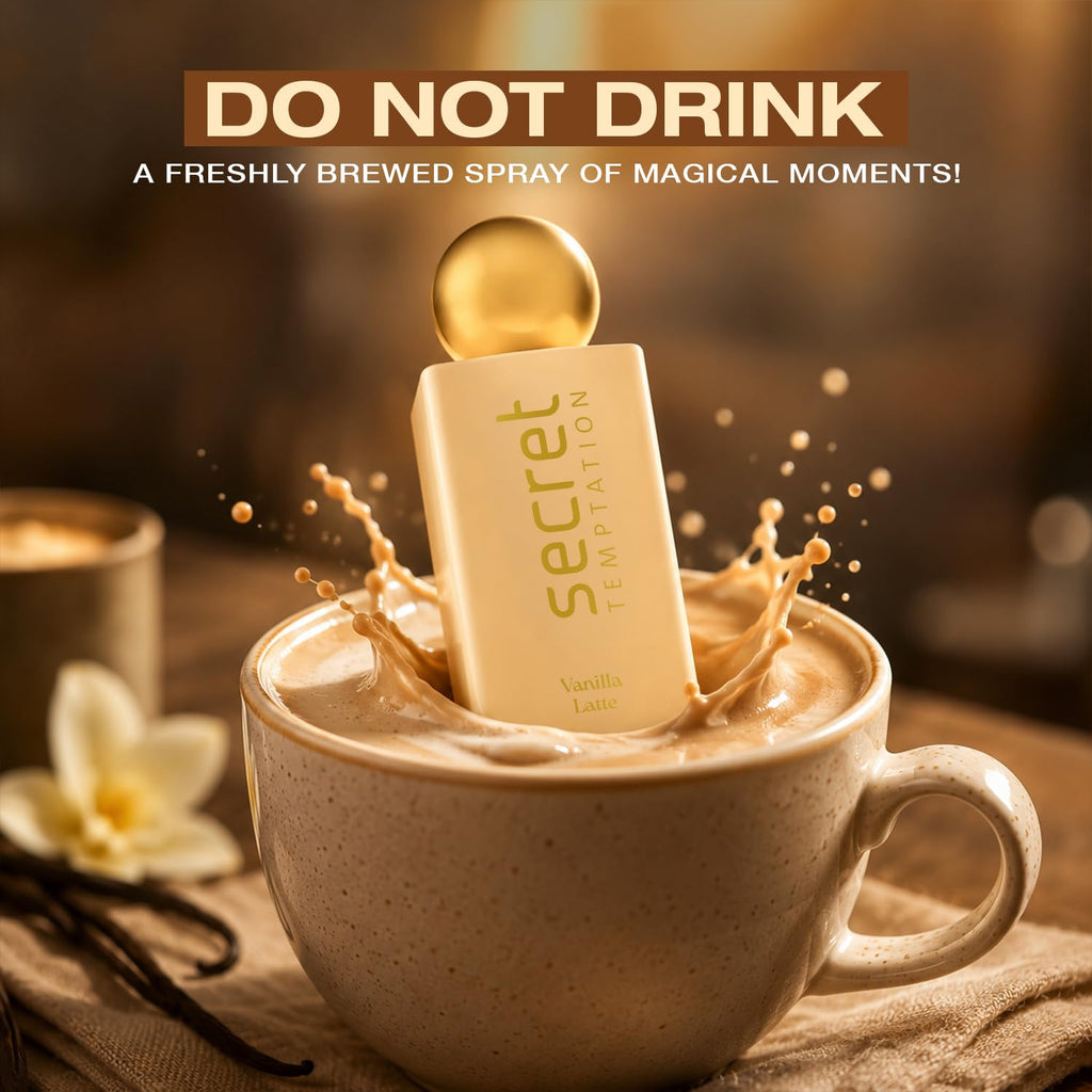 Secret Temptation Vanilla Latte Eau De Parfum for Women, 50ml | Warm & Sweet Vanilla Fragrance for Women | Long-Lasting Women’s Perfume | Perfect For...