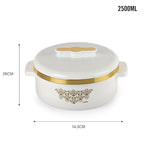 CELLO Exotic Insulated Roti Casserole Hot Pot Case 2500 ml, White |