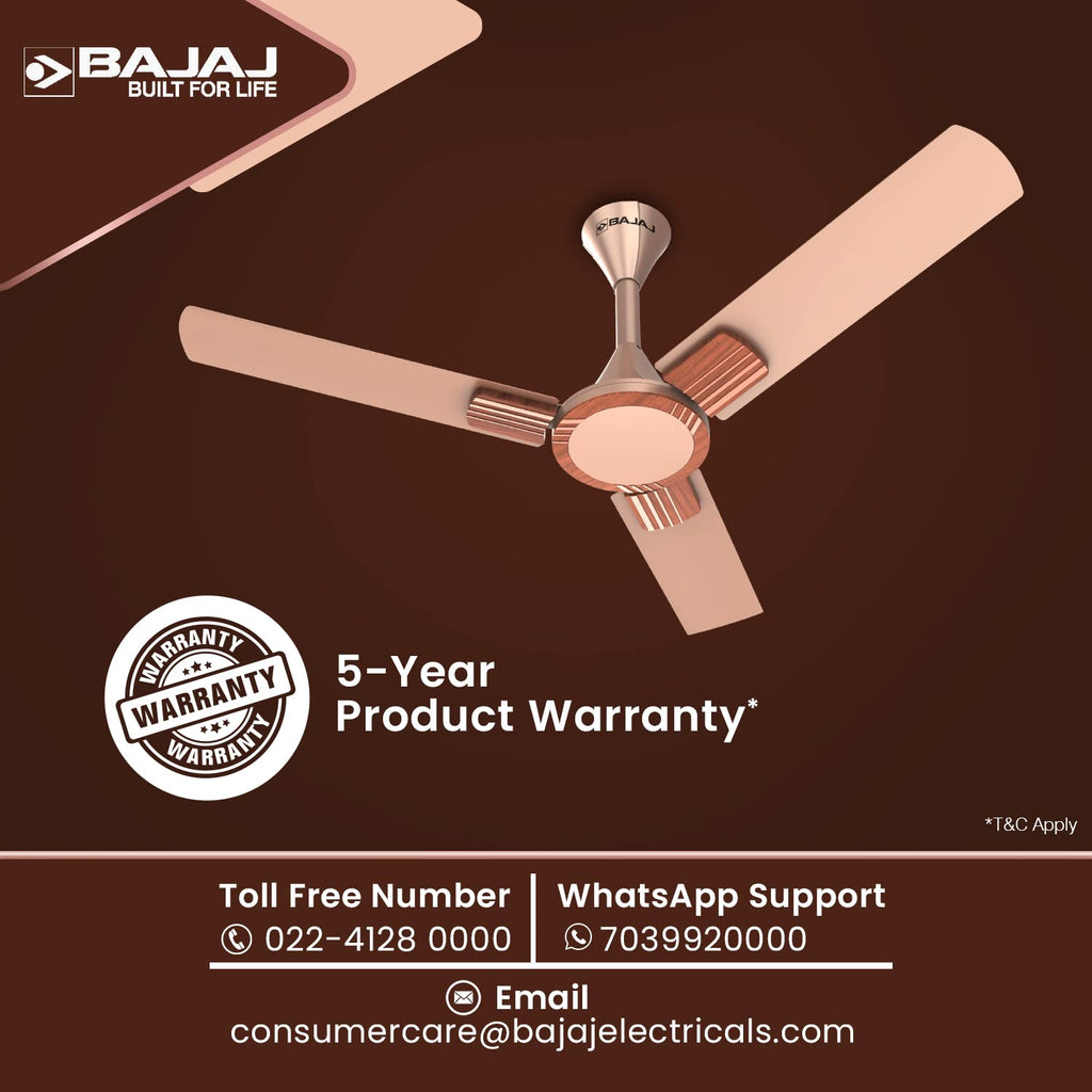 Bajaj Artisan 12S2 1200MM Ceiling Fans for Home | BEE-2 Star Rated Energy Efficient |