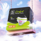 Pee Safe Comfort Period Panties | S-M | 4 Panties | 12 Hr Protection | Heavy Flow & Gushes, 360 Degree Leakage Protection, Seamless Fit, Super Soft,...