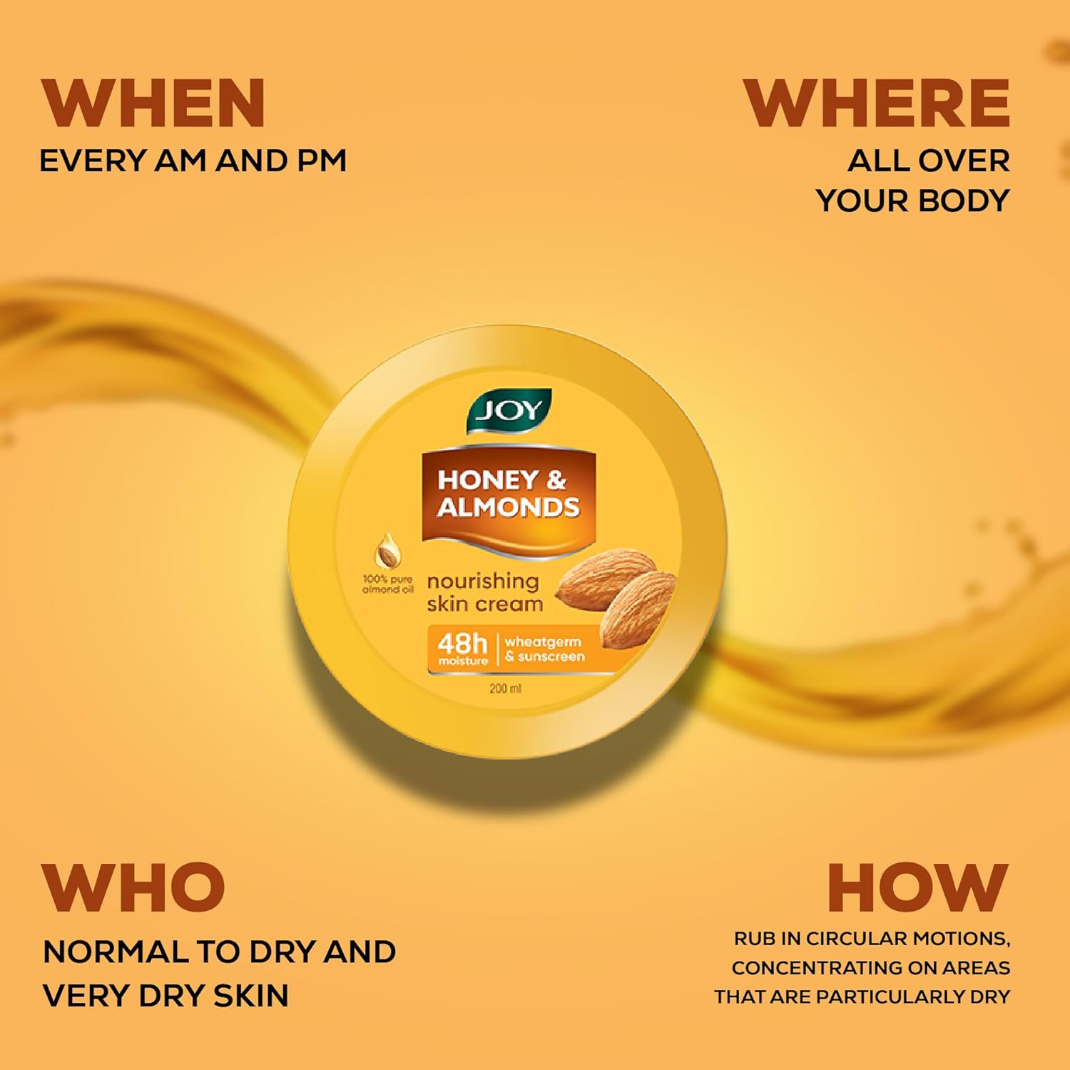Joy Honey & Almonds Deep Nourishing Moisturizer,200ml