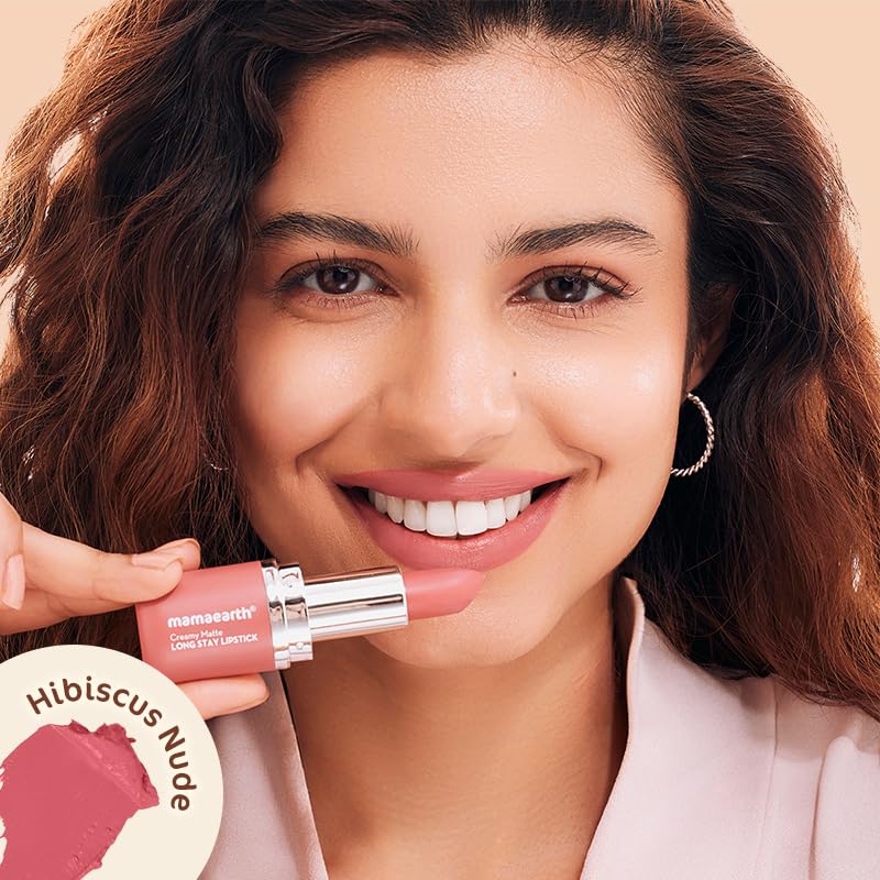 Mamaearth Creamy Matte Long Stay Lipstick ,4.2g