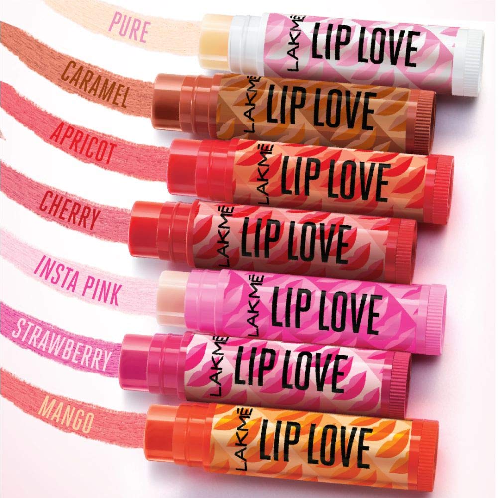 LAKMÉ Lip Love Spf 15 Lip Balm For Soft, Smooth, And Moisturised Lips, 4.5Gm-Mango,1 Count (Pack of 2)