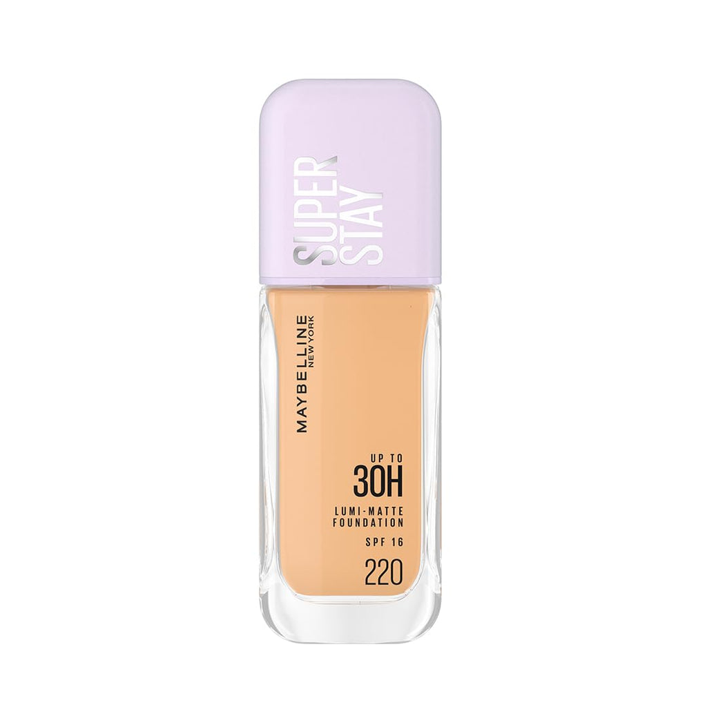 Maybelline New York Super Stay Lumi Matte Liquid Foundation, 220 | 30 HR Long Lasting yet Lightweight, 35ml