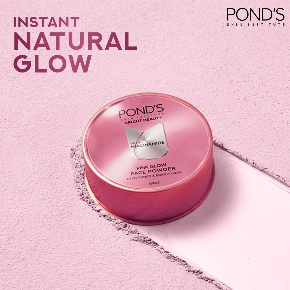 POND'S Natural Glow Face Powder, Pink Glow, 30g