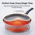 CELLO Aluminium Non-Stick Induction Base Dosa Tawa with Detachable Bakelite Handle 28 CM Black