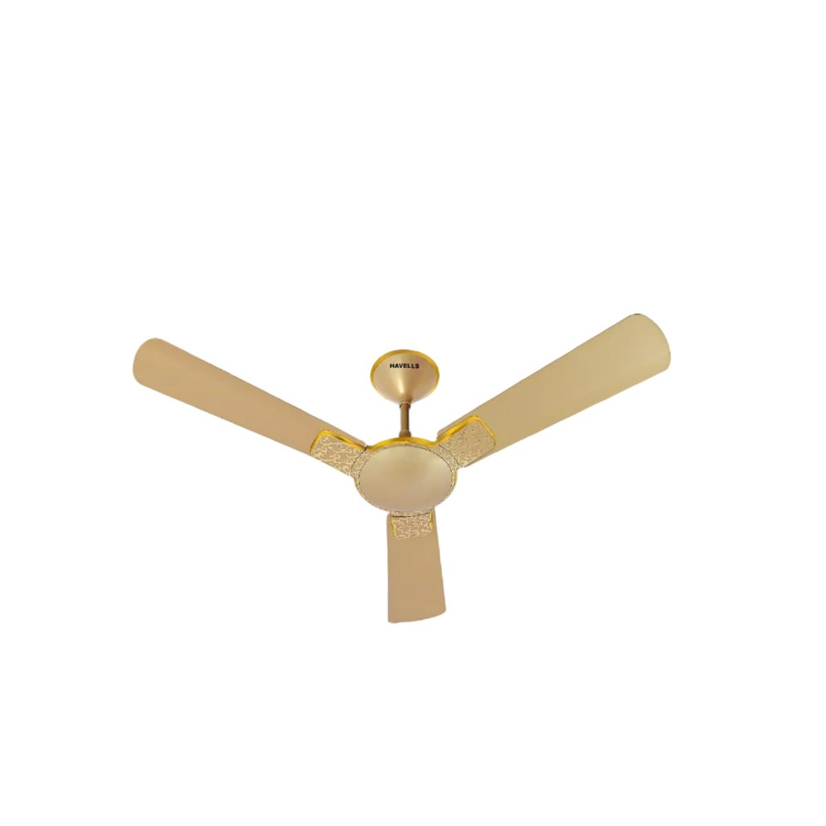 Havells Enticer Hues 1200mm Decorative, Dust Resistant, High Power in Low Voltage (HPLV), High Speed Ceiling Fan (Gold)