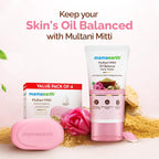 Mamaearth Multani Mitti Oil Balance Face Wash with Multani Mitti & Bulgarian Rose for Normal to Oily Skin - 150 ml
