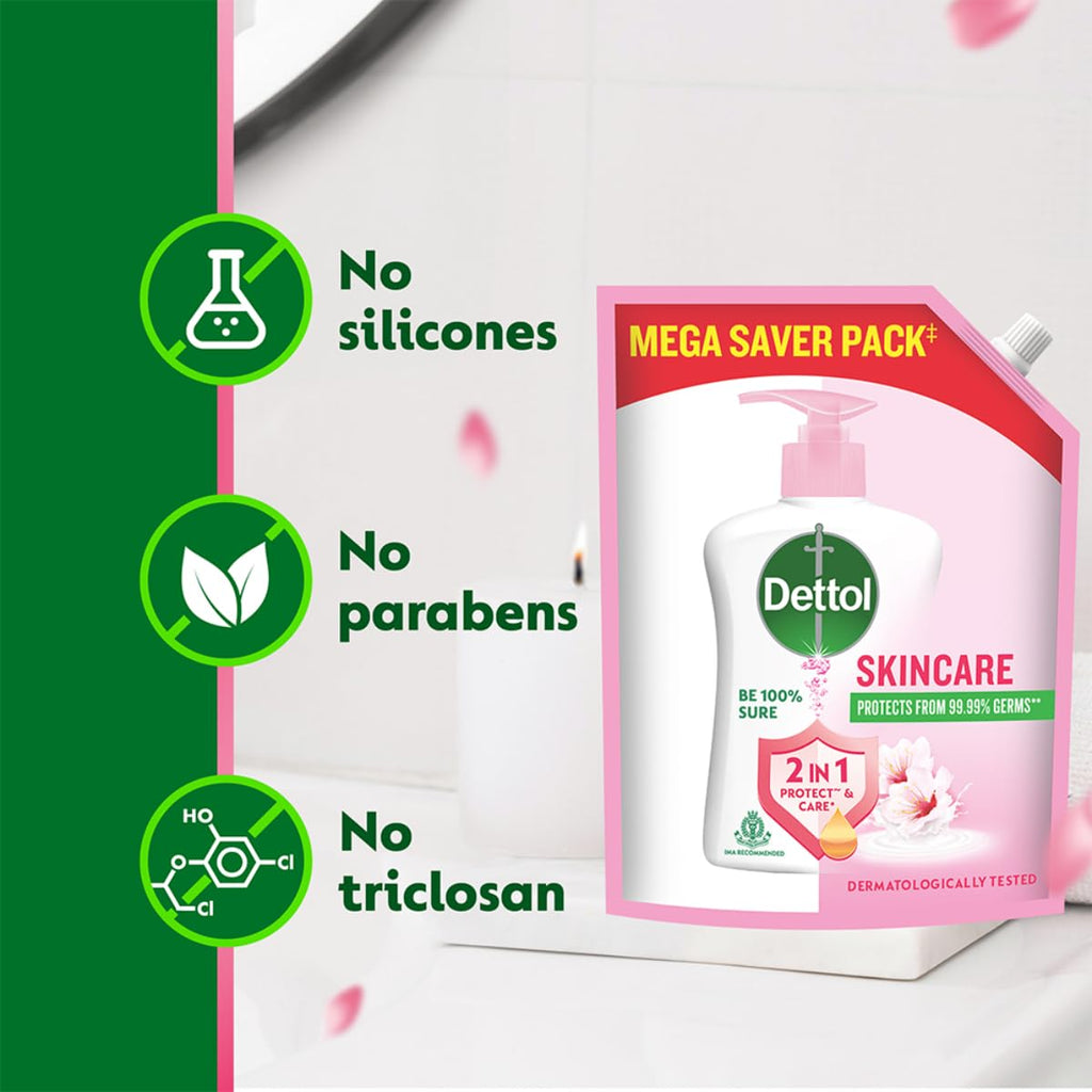 Dettol Liquid Handwash Refill – Skincare Hand Wash- 1350ml