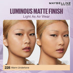 Maybelline New York Super Stay Lumi Matte Liquid Foundation, 228 | 30HR Long Lasting, Lightweight, Suitable for all Skintypes