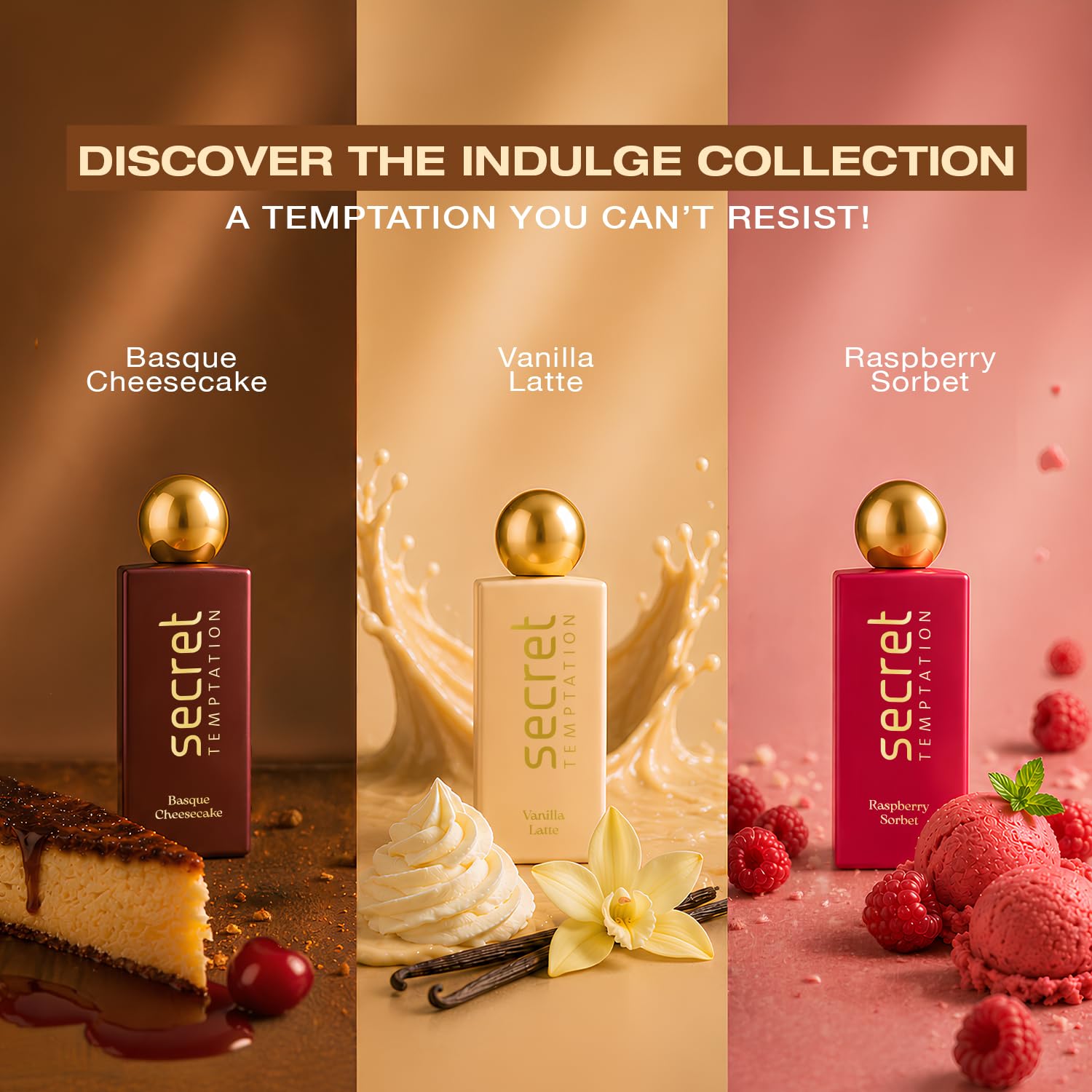 Secret Temptation Vanilla Latte Eau De Parfum for Women, 50ml | Warm & Sweet Vanilla Fragrance for Women | Long-Lasting Women’s Perfume | Perfect For...
