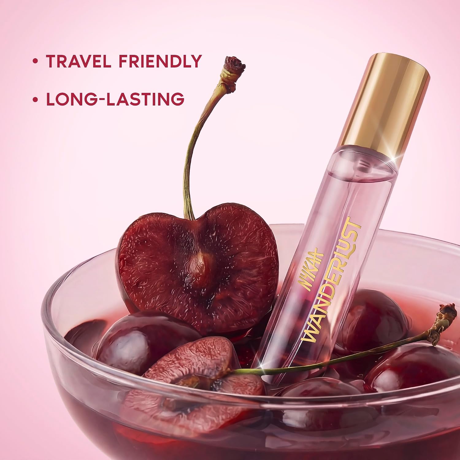Nykaa Wanderlust Sugar Plum Cherry Eau De Parfum I Travel size, mini Perfume for Women – 16 ml I Cherry & Raspberry Perfume | Long–Lasting,...