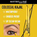 Maybelline New York Pencil Eyeliner & Kajal, Bold Eye Looks, Long-Lasting, Colossal Bold Liner & Colossal Kajal, Combo Pack, Essential Eye Kit,...