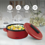 Milton Micronova Jr. Gift Set Inner Stainless Steel Casserole, Set of 3 (380 ml, 775 ml, 1345 ml)