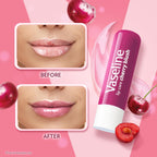Vaseline Lip Care | Cherry Blush Tinted Lip Balm Stick | up to 48Hr moisturization | with petroleum jelly & Vitamin E | made in South Korea | 4.8g