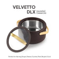 CELLO Velvetto Deluxe 1500 Insulated Casserole Hot Box for Kitchen 1500 ml, Brown |