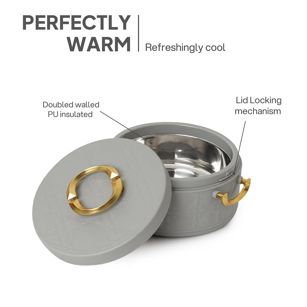 CELLO Ornetto 2500 Insulated Serving Casserole 2500 ml Grey |