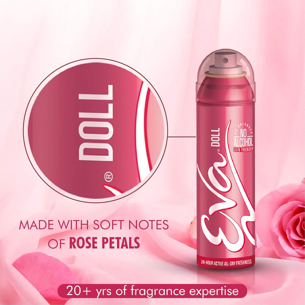 Eva Doll Deodorant Spray For Women, 150Ml