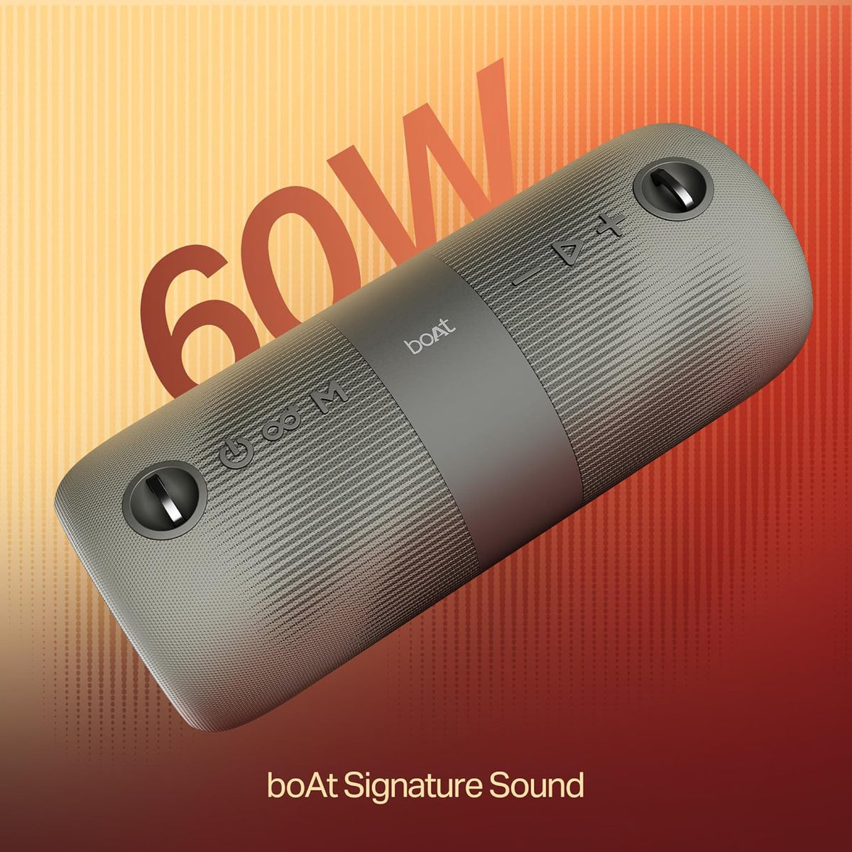 boAt Stone 1200 Pro, 60W Signature Sound, 76.2mm Drivers, TWS,7.5H Battery, Built-in Mic, Carry Strap,IPX6, Bluetooth Speaker, Wireless Speaker, Portable...