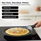 Prestige Omega Die-Cast Plus Aluminium Non-Stick Tawa 31 Cm, Black