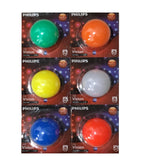 PHILIPS B22d LED Decomini, Multicolor, Pack of 6 (PHI-0.5 Decomini-6)