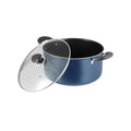 Vinod Zest Aluminium Non Stick Saucepot with Glass Lid - 2.2 Litre, 18 cm | 3 mm Extra Thick | Swiss Quality | 3 Layer Coating | Metal Spoon Friendly - 1 Year Warranty
